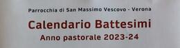 Calendario Battesimi anno pastorale 2023-24